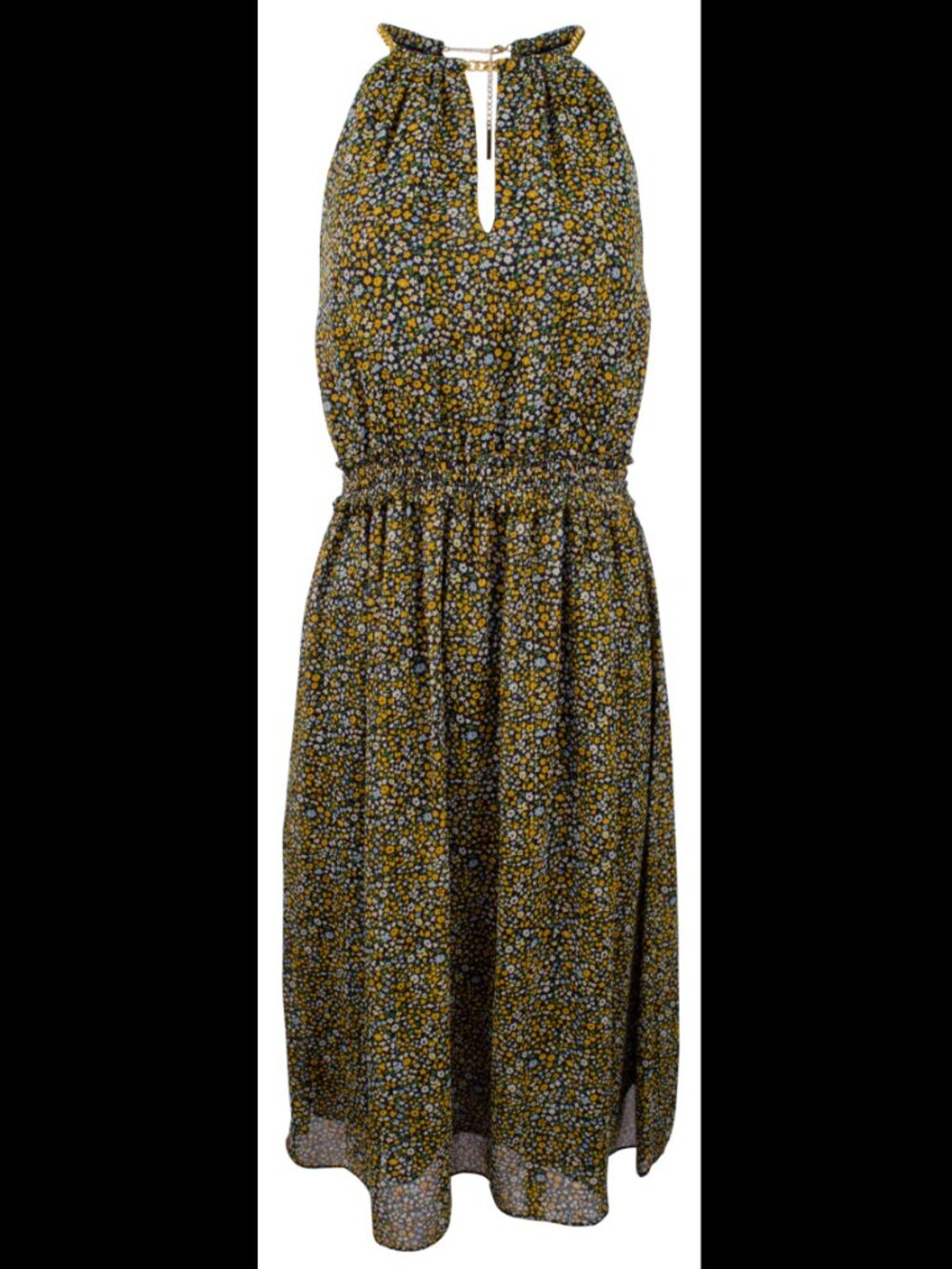 Michael Kors Women's Floral Chain-Neck Shift Dress Size 4